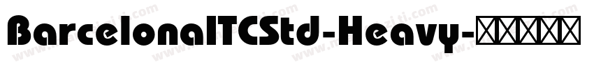 BarcelonaITCStd-Heavy字体转换