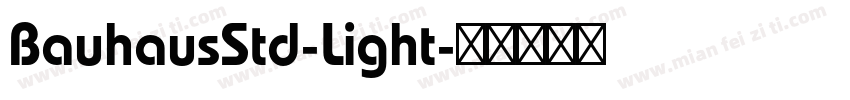 BauhausStd-Light字体转换
