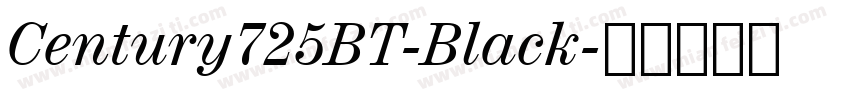 Century725BT-Black字体转换