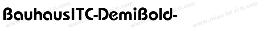 BauhausITC-DemiBold字体转换