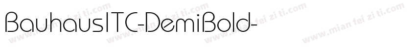 BauhausITC-DemiBold字体转换