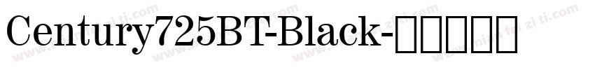 Century725BT-Black字体转换