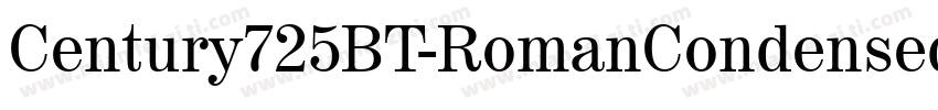 Century725BT-RomanCondensed字体转换