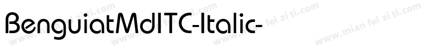 BenguiatMdITC-Italic字体转换