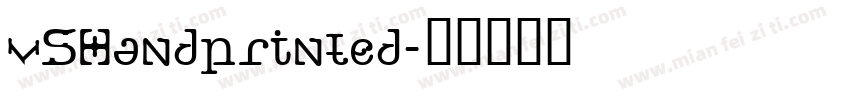 vSHandprinted字体转换