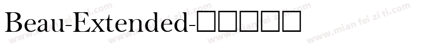 Beau-Extended字体转换
