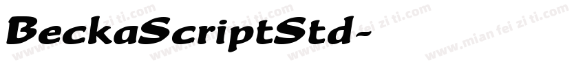BeckaScriptStd字体转换