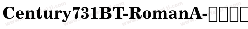 Century731BT-RomanA字体转换