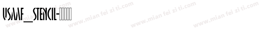 USAAF_Stencil字体转换