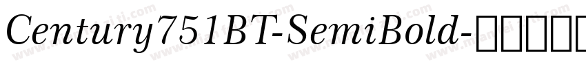 Century751BT-SemiBold字体转换