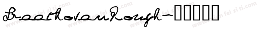 BeethovenRough字体转换