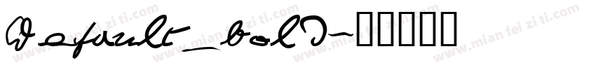 Default_bold字体转换
