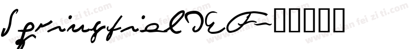 SpringfieldEF字体转换