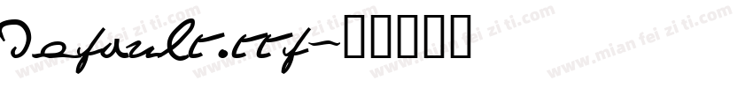 default.ttf字体转换