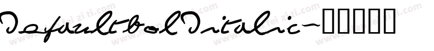 defaultbolditalic字体转换