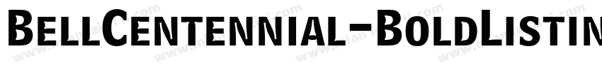 BellCentennial-BoldListingAlt字体转换