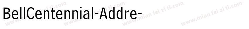 BellCentennial-Addre字体转换