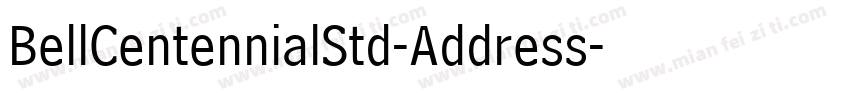 BellCentennialStd-Address字体转换