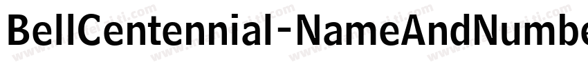 BellCentennial-NameAndNumber字体转换