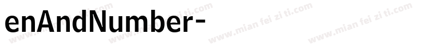 enAndNumber字体转换