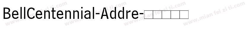 BellCentennial-Addre字体转换