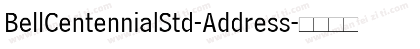 BellCentennialStd-Address字体转换