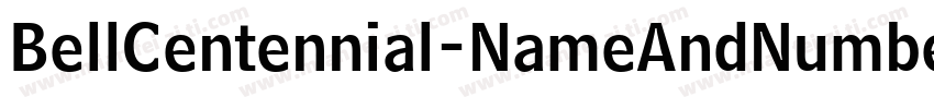 BellCentennial-NameAndNumber字体转换