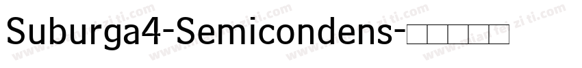 Suburga4-Semicondens字体转换