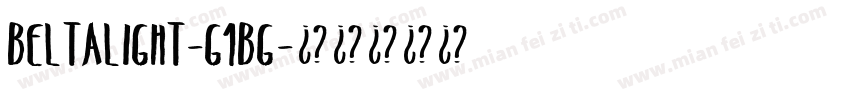 BeltaLight-G1BG字体转换