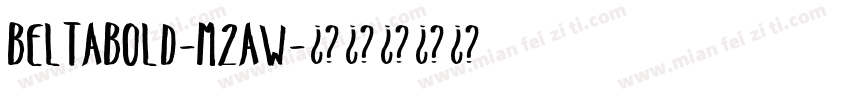 Beltabold-M2aw字体转换