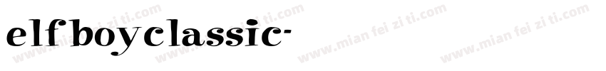 elfboyclassic字体转换