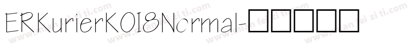 ERKurierKOI8Normal字体转换