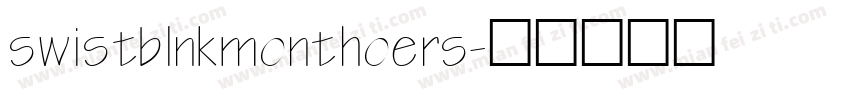 swistblnkmonthoers字体转换