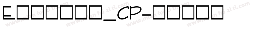 Ecolier_CP字体转换