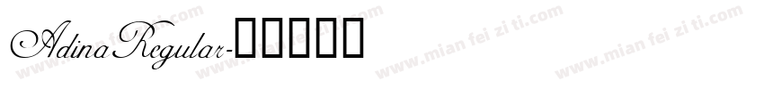 AdinaRegular字体转换