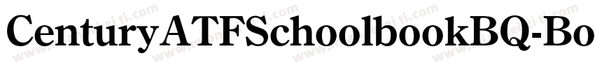 CenturyATFSchoolbookBQ-Bold字体转换