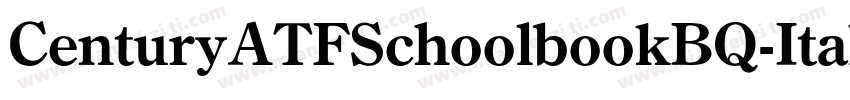 CenturyATFSchoolbookBQ-Italic字体转换