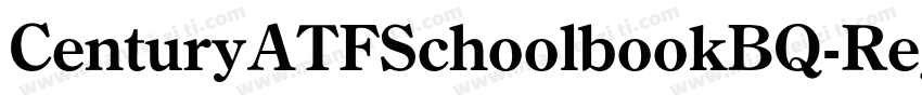 CenturyATFSchoolbookBQ-Regular字体转换