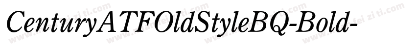 CenturyATFOldStyleBQ-Bold字体转换