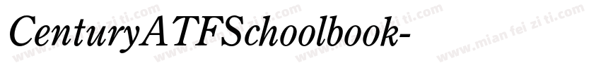 CenturyATFSchoolbook字体转换
