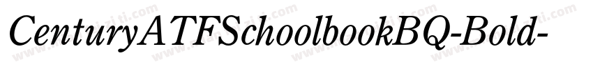 CenturyATFSchoolbookBQ-Bold字体转换