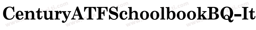 CenturyATFSchoolbookBQ-Italic字体转换