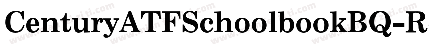 CenturyATFSchoolbookBQ-Regular字体转换