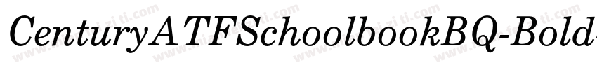 CenturyATFSchoolbookBQ-Bold字体转换