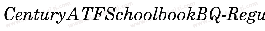 CenturyATFSchoolbookBQ-Regular字体转换