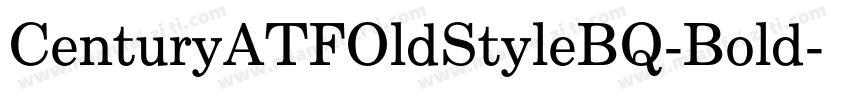 CenturyATFOldStyleBQ-Bold字体转换