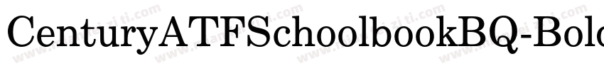 CenturyATFSchoolbookBQ-Bold字体转换