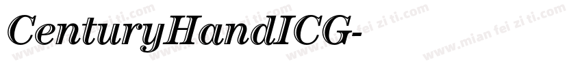 CenturyHandICG字体转换