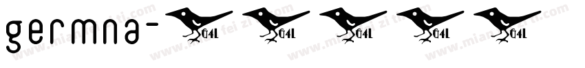 germna字体转换