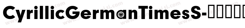 CyrillicGermanTimesS字体转换